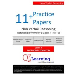 Non Verbal Reasoning Rotational Symmetry - Level 4 - Papers 11 to 15